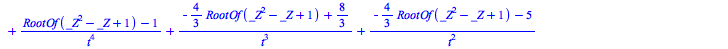 [`+`(`/`(1, `*`(`^`(t, 5))), `/`(1, `*`(`^`(t, 4))), `-`(`/`(`*`(`/`(5, 2)), `*`(`^`(t, 3)))), `/`(`*`(`/`(15, 4)), `*`(`^`(t, 2))), `-`(`/`(`*`(`/`(17, 4)), `*`(t)))), x = t], [`+`(`-`(`/`(`*`(2), `*...