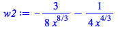 `+`(`-`(`/`(`*`(`/`(3, 8)), `*`(`^`(x, `/`(8, 3))))), `-`(`/`(`*`(`/`(1, 4)), `*`(`^`(x, `/`(4, 3))))))