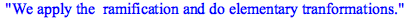 We apply the  ramification and do elementary tranformations.