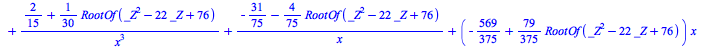 List of subsystem up to conjugaison after a first maximal Decomposition in C((x)):