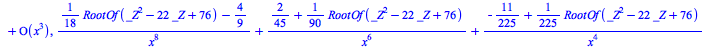 List of subsystem up to conjugaison after a first maximal Decomposition in C((x)):